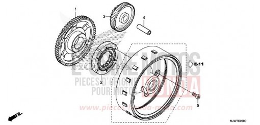 EMBRAYAGE DE DEMARRAGE CB500FAH de 2017